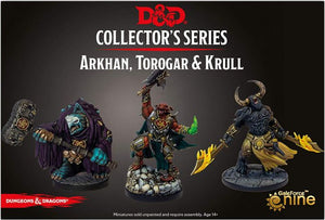 D&D Collectors Series Miniatures Baldurs Gate Descent into Avernus Arkhan, Torogar & Krull