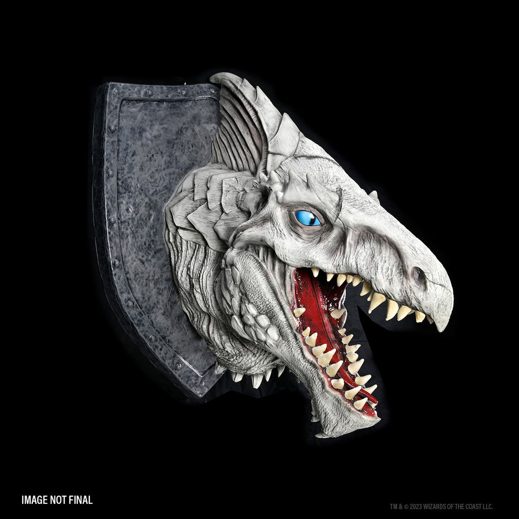 Dungeons & Dragons White Dragon Head Trophy Plaque
