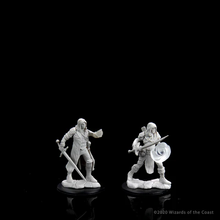 Load image into Gallery viewer, D&amp;D Nolzurs Marvelous Unpainted Miniatures Male Multiclass Fighter + Wizard
